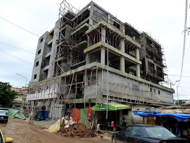 Immeuble R+6, siège de la Banque Nationale de Guinée (BNG)